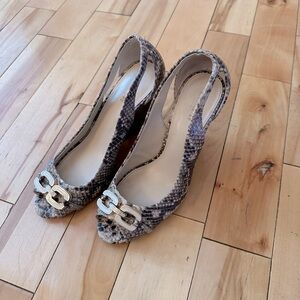 Coach Larchmont Peep Toe Wedge. Size 8.5 Love these